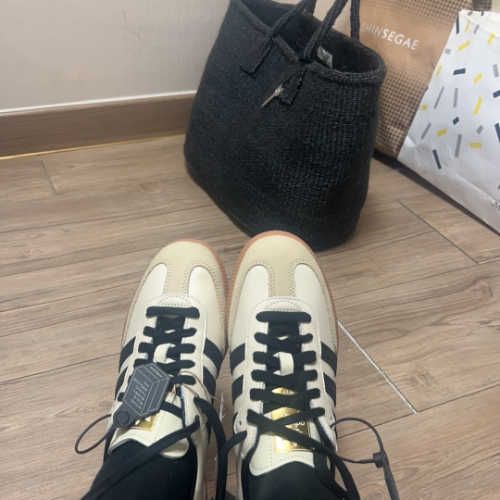 아디다스 삼바 OG 크림 화이트 코어 블랙 ID0478 photo review