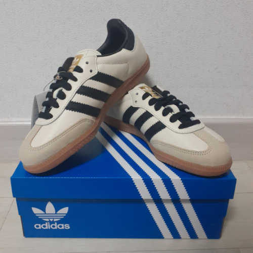 아디다스 삼바 OG 크림 화이트 코어 블랙 ID0478 photo review