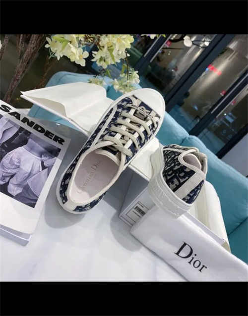 디올 워크앤디올 플랫폼 스니커즈 딥 블루 디올 오블리크 KCK385OBE_S56B photo review