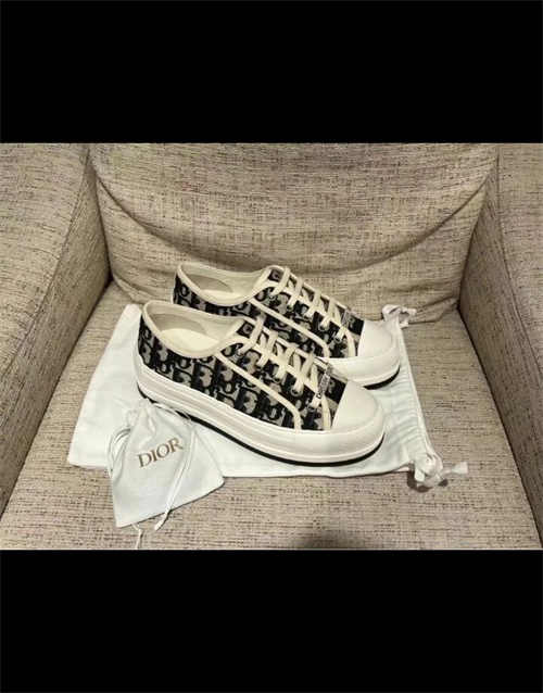 디올 워크앤디올 플랫폼 스니커즈 딥 블루 디올 오블리크 KCK385OBE_S56B photo review