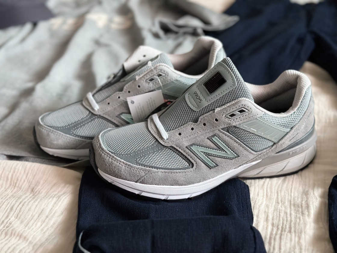 뉴발란스 990v5 메이드 인 USA 그레이 - 6E XX와이드 M990GL5 photo review