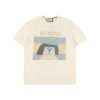 구찌 신상품 펀 카툰 시리즈 프린트 라운드넥 반팔 티셔츠-92611378