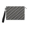 디올 A5 트라이앵글 파우치 베이지 블랙 2ESCA483YKY-H27E #26.5*17.5cm