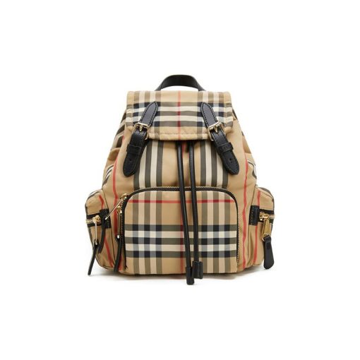 버버리 빈티지 체크 스몰 럭색 아카이브 베이지 80257071 #25*10*25cm