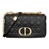 디올 미디움 카로백 서플 까나쥬 카프스킨 블랙 M9242UWHC-M900 #25.5*8*15.5cm