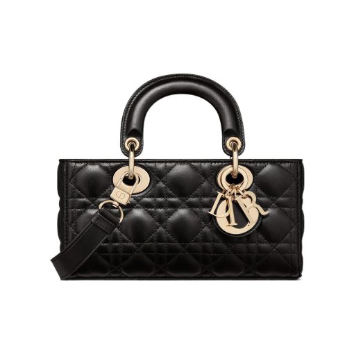 디올 스몰 레이디 디조이백 까나쥬 램스킨 블랙 M0613ONGE-M900 #22*6*12cm