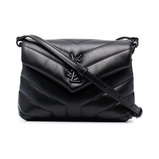 생로랑 토이 루루 퀼티드 레더 블랙 678401-DV708-1000 #18*7*12cm
