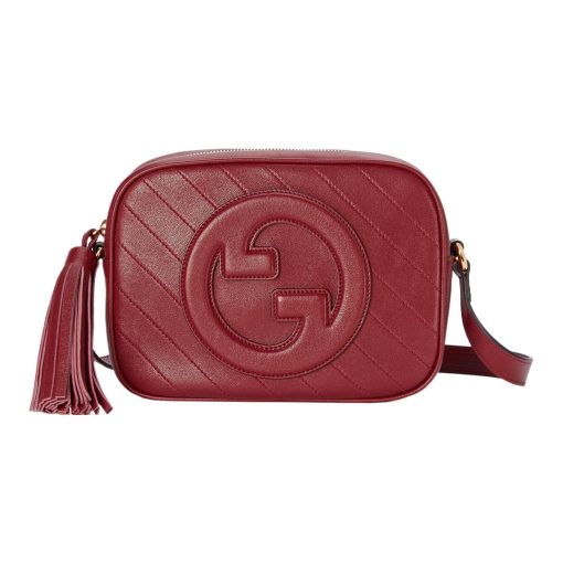 구찌 블론디 스몰 숄더백 레드 레더 742360-1IV0G-6420 #21*5*15.5cm