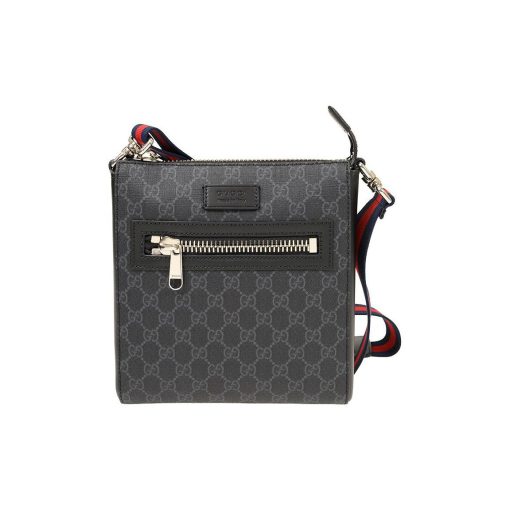구찌 GG 블랙 스몰 메신저 백 GG 슈프림 523599-K5RLN-1095 #21*4.5*22cm