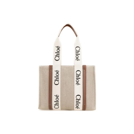 끌로에 우디 미디움 토트백 브라운 CHC21US383E6690U #37*12*26cm