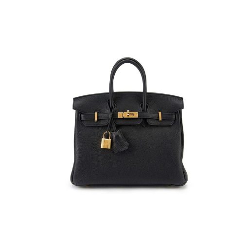 에르메스 버킨 25 백 토고 & 골드 하드웨어 누아 H041344CC89 #25*13*20cm