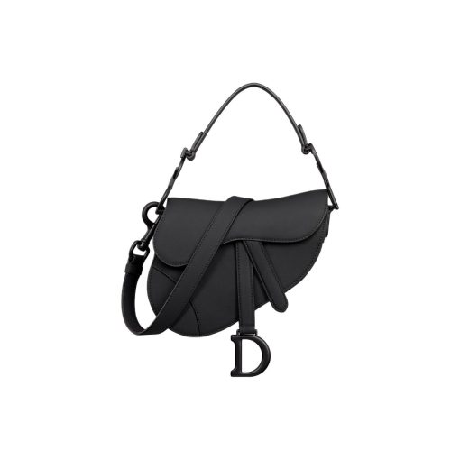 디올 미니 새들 백 스트랩 블랙 매트 M0456SLLO-M989 #19*5*16cm