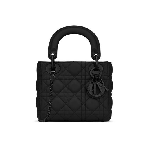 디올 라이트 레이디 백 블랙 매트 M0505SLOI-M989 #17*7*13.5cm