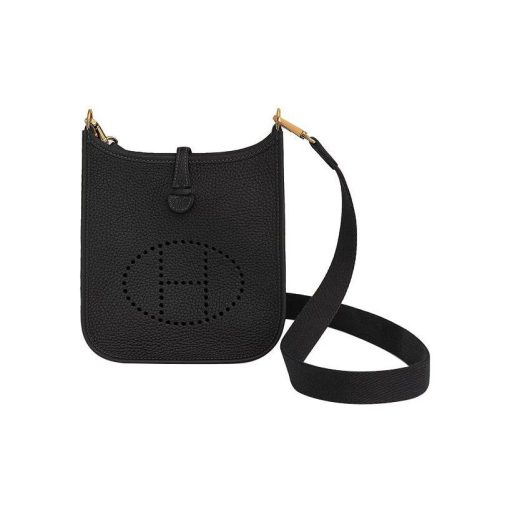 에르메스 에블린 16 아마존 백 클레망스 & 골드 하드웨어 누아 H069426CCAV #16*5*18cm