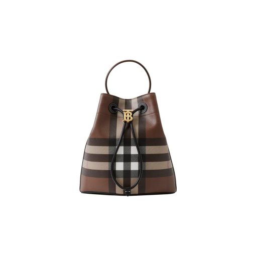 버버리 스몰 TB 버킷백 다크 버치 브라운 8069655 #26*16*26cm