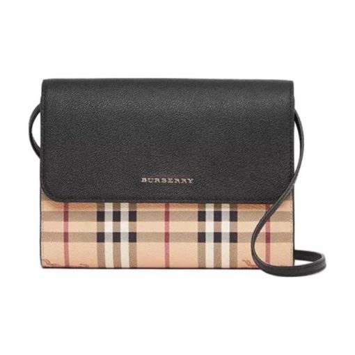 버버리 스몰 록슬리 체크 크로스바디백 블랙 80379151 #22*5*16.5cm