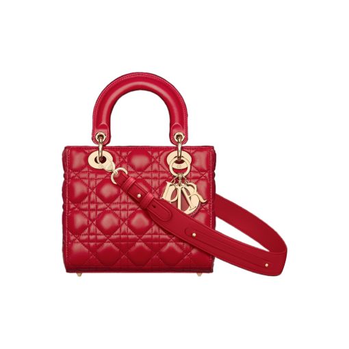 디올 스몰 레이디 마이 ABC디올 백 아마릴리스 레드 M0538ONGE-M61R #20*8*17cm