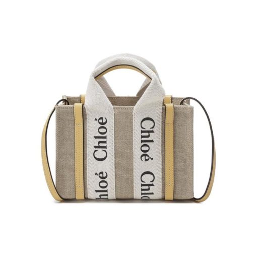 끌로에 우디 미니 토트백 허니 골드 CHC22AP237I26746 #20*4*14cm