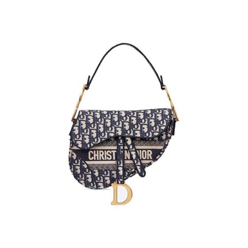 디올 새들백 블루 디올 오블리크 자카드 M0446CRIW-M928 #24*6*18cm
