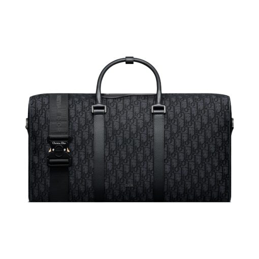 디올 링고 50 백 블랙 디올 오블리크 자카드 1ADDU115YKY-H03E #50*21.5*25cm
