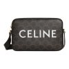 셀린느 트리옹프 캔버스 셀린느 프린트 미디움 메신저백 블랙 194502CIM-38OG #23*5*15cm