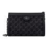 구찌 오피디아 GG 스몰 숄더백 블랙 그레이 데님 503877-FAC2F-8450 #26*8*17cm