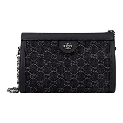 구찌 오피디아 GG 스몰 숄더백 블랙 그레이 데님 503877-FAC2F-8450 #26*8*17cm