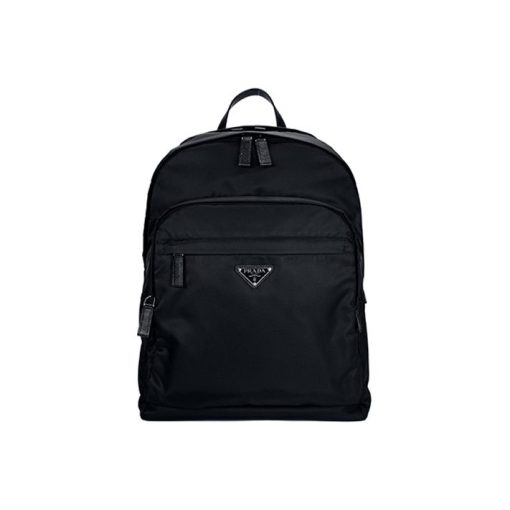 프라다 리나일론 및 사피아노 레더 백팩 블랙 2VZ048-2DMG-F0002 #31*20*43.5cm