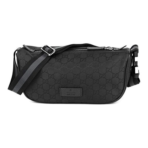 구찌 GG 패브릭 웨이스트백 블랙 449182-G1XHN-8615 #27*13*10cm