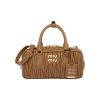 미우 미우 아르카디 마테라쎄 나파 레더백 카라멜 5BB142-N88-F098L-V-OOT #10.5*22*7.5cm