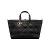 디올 미디움 뚜주흐 백 매크로까나쥬 카프스킨 블랙 M2821OSHJ-M900 #22.5*13*14.5cm