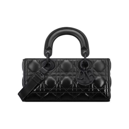 디올 스몰 레이디 디조이 백 블랙 페이턴트 투 매트 그라디언트 M0613SDBR-M900 #22*6*12cm