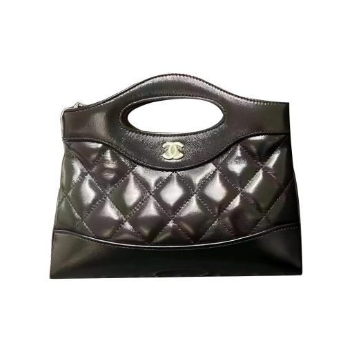 샤넬 31 나노 골드 CC 체인 백 로고 샤이니 램스킨 & 골드 메탈 블랙 AP3656-B16220-94305 #20.5*3.5*17cm